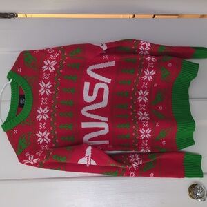 Men's NASA Ugly Christmas Sweater Size Medium